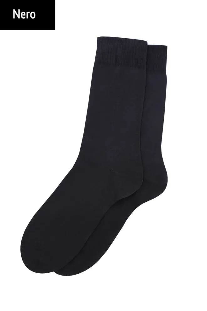 Носки мужские высокие однотонные Comfort color Giulia (nero)