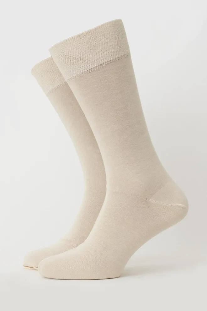 Шкарпетки чоловічі високі однотонні Comfort color Giulia (natural)