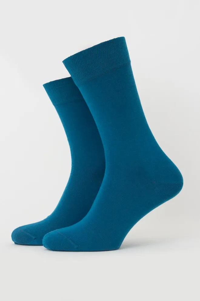 Носки мужские высокие однотонные Comfort color Giulia (turquoise)