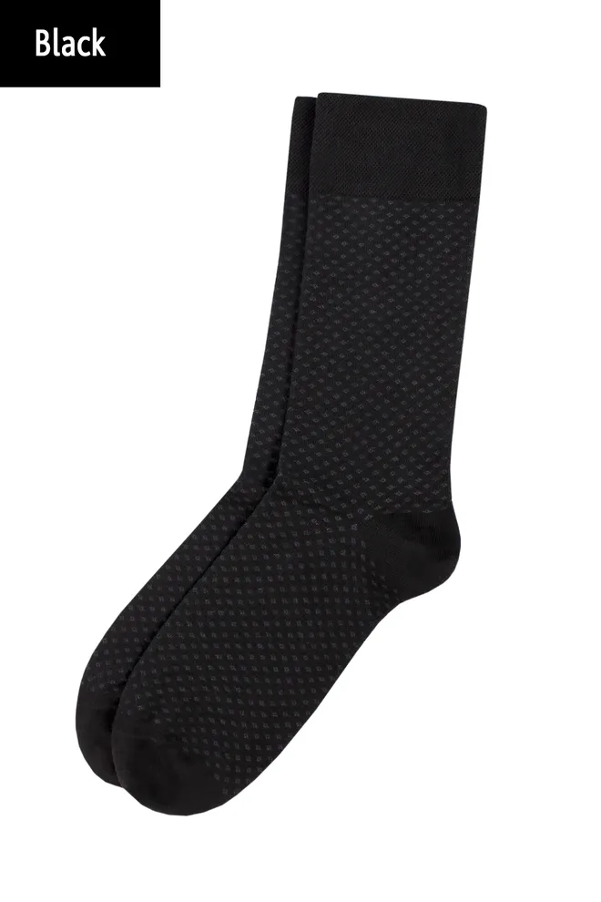 Класичні чоловічі шкарпетки COMFORT MELANGE model 3 TM GIULIA  (black)