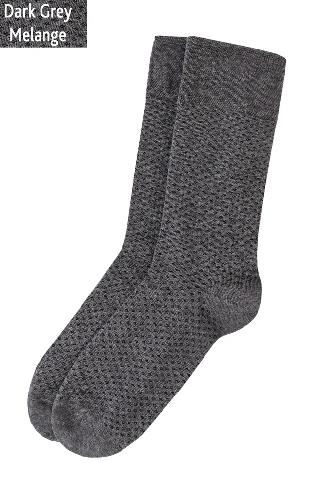 Класичні чоловічі шкарпетки COMFORT MELANGE model 3 TM GIULIA  (dark grey melange)
