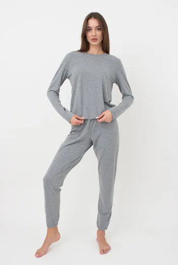Пижама женская со штанами Comfort style 5323/030 Giulia (light grey melange) Пижама женская со штанами Comfort style 5323/030 Giulia (light grey melange)