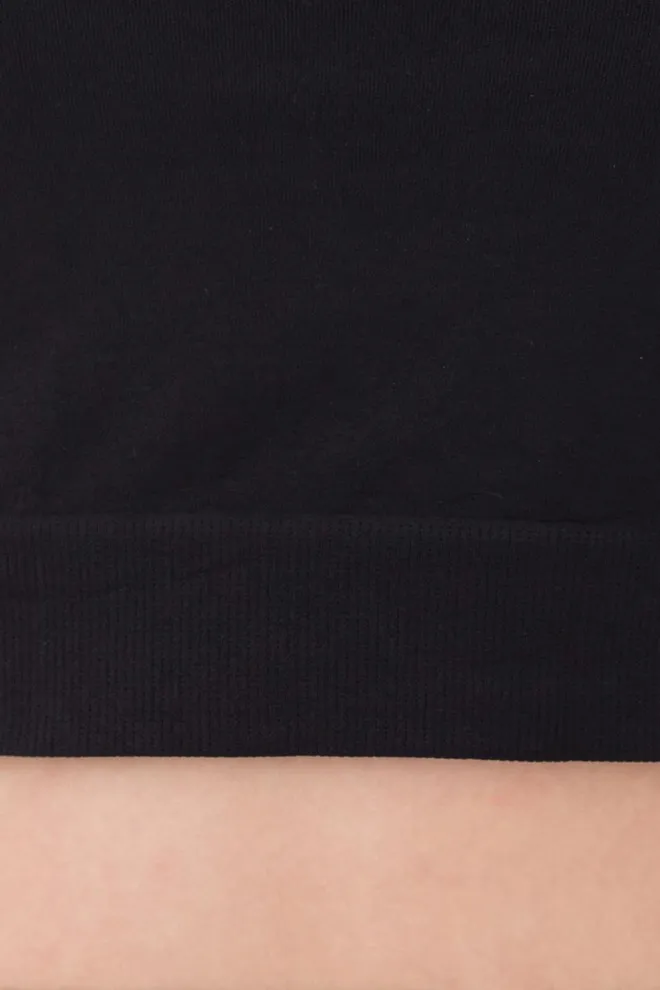 Топ с коротким рукавом и круглым вырезом CROP T-SHIRT Giulia (nero), черный