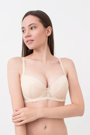 Бюстгальтер кружевной с формованной чашкой Camilla 1212/01 N Giulia (beige), бежевый Бюстгальтер кружевной с формованной чашкой Camilla 1212/01 N Giulia (beige), бежевый