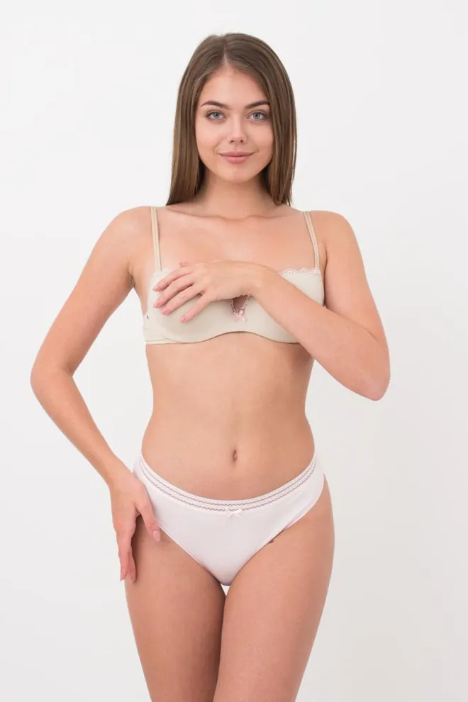 Женские трусы бразилиана Cotton print 2212/06 Giulia (pink)