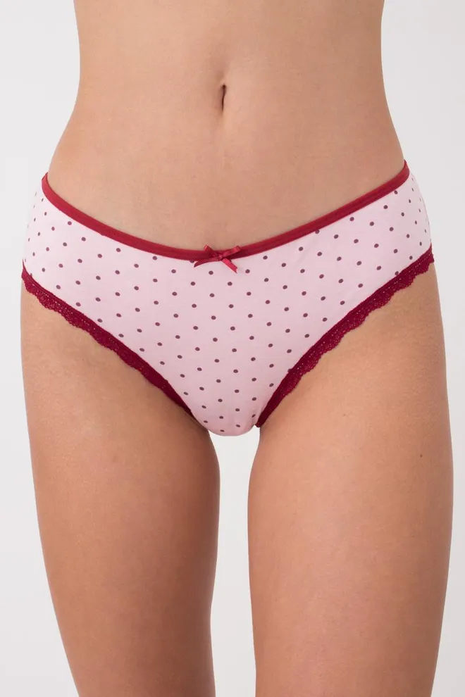 Женские трусы слипы Cotton print 2301/61 Giulia (pink dots)