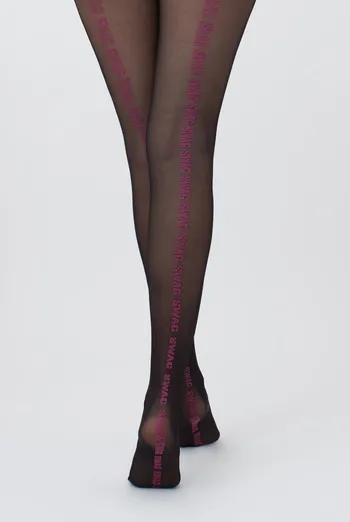 Колготки с надписью Dazzle 40 den model 1 Giulia (nero)