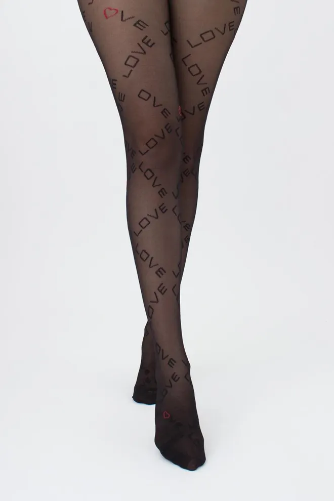 Колготки с надписью Dazzle 40 den model 2 Giulia (nero)