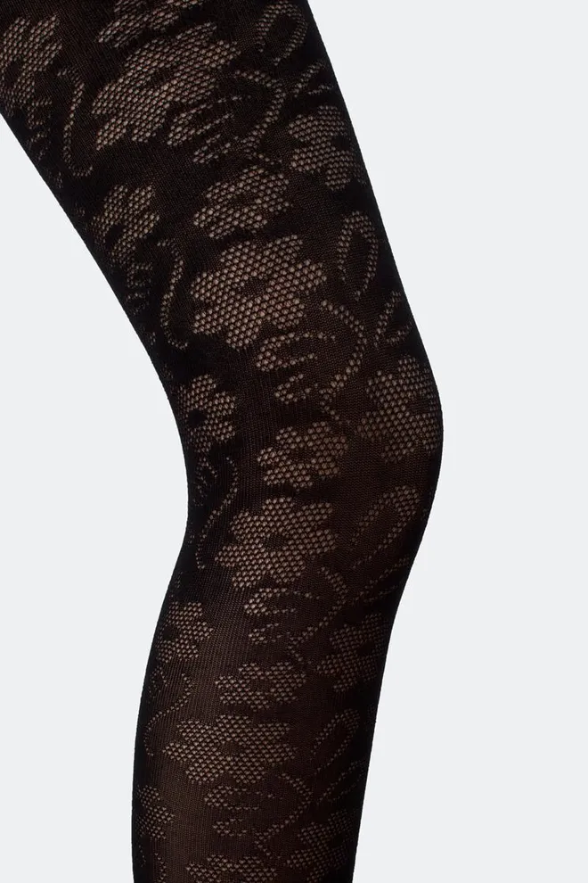 Детские колготки с ажурным рисунком Debbie 60 den model 1 Giulia (nero)