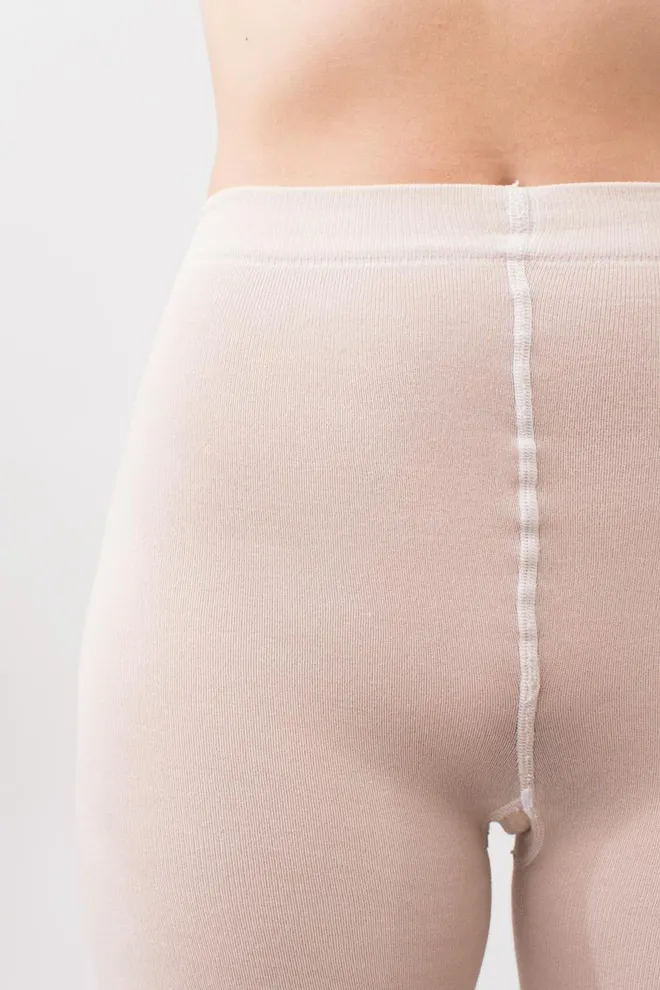 Теплые хлопковые колготки Delicate cotton 150 den Giulia (linen)