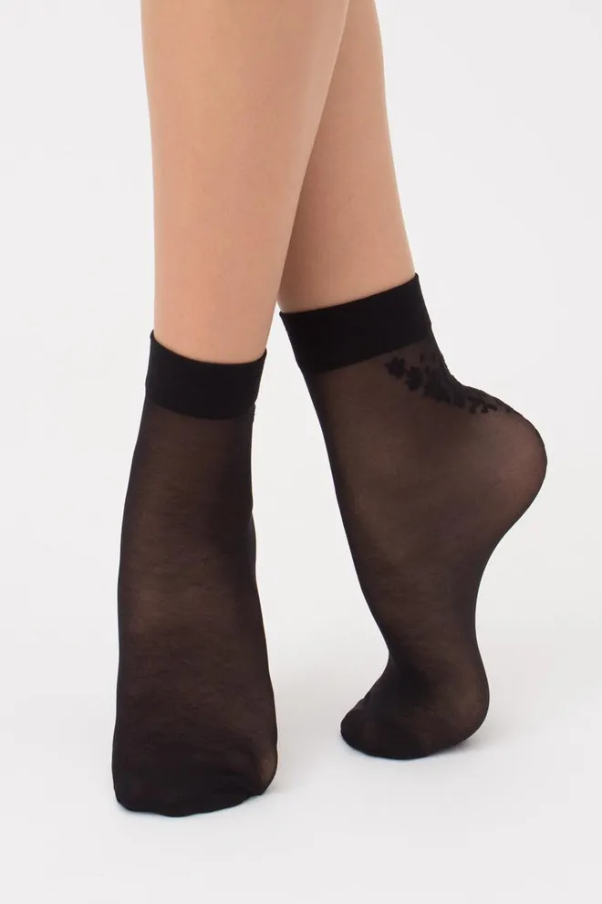 Носки женские капроновые Dn-01 Giulia (nero)