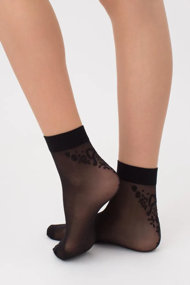 Носки женские капроновые Dn-01 Giulia (nero)