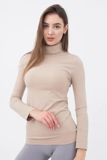 Бесшовная водолазка DOLCEVITA MANICA LUNGA Giulia (naturale), бежевый Бесшовная водолазка DOLCEVITA MANICA LUNGA Giulia (naturale), бежевый