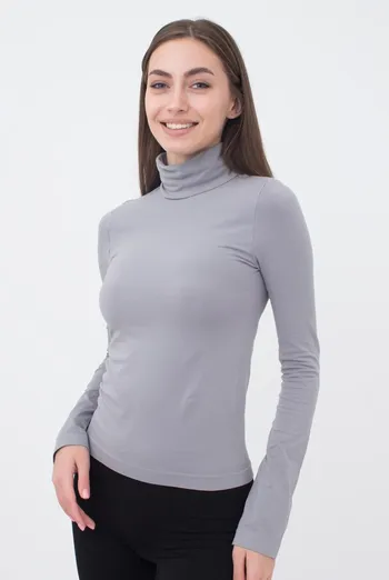 Бесшовная водолазка DOLCEVITA MANICA LUNGA Giulia (sleet), серый