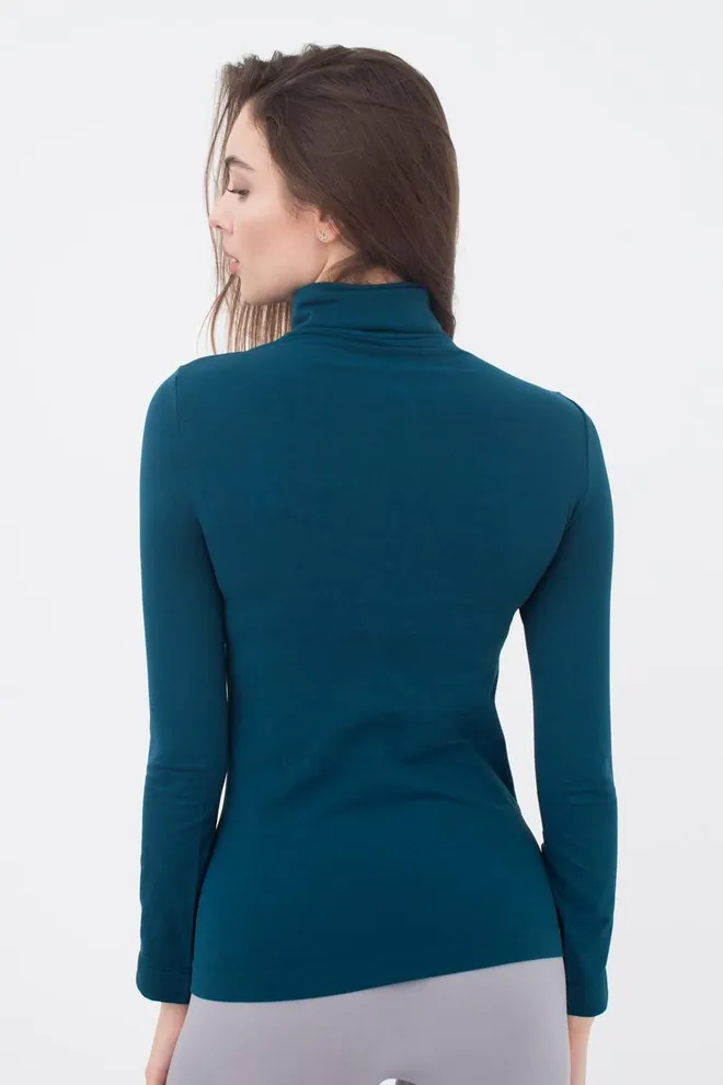 Бесшовная водолазка DOLCEVITA MANICA LUNGA Giulia (navy peony), синий