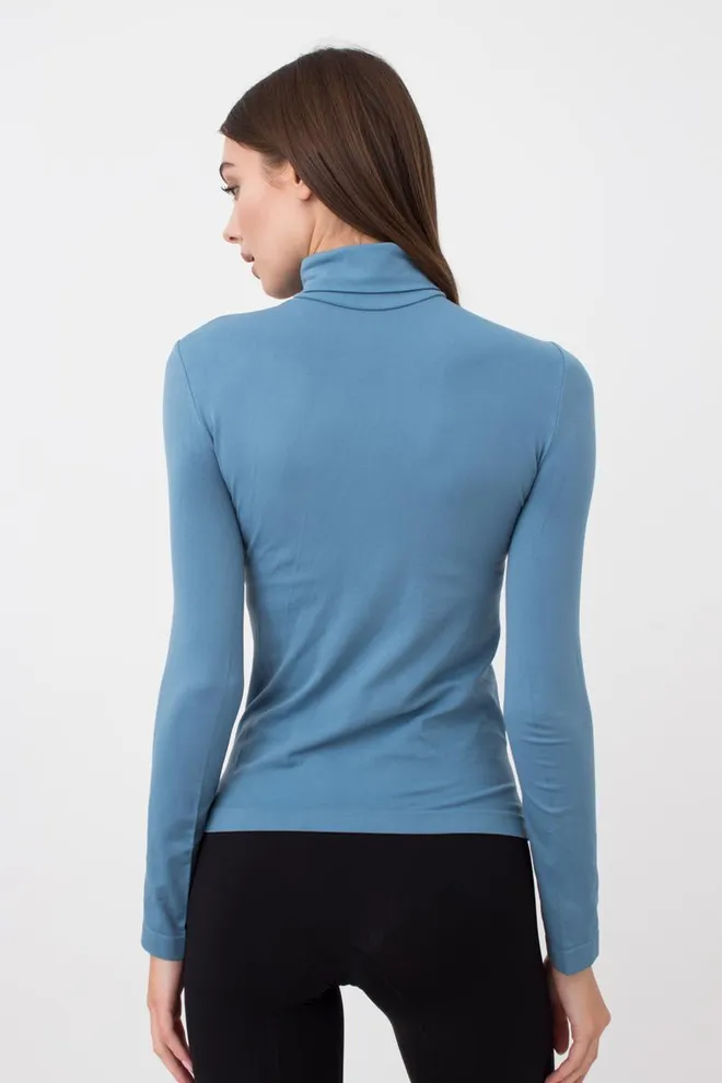 Бесшовная водолазка DOLCEVITA MANICA LUNGA Giulia (spring lake), голубой