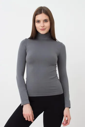 Бесшовная водолазка DOLCEVITA MANICA LUNGA Giulia (poppy seed), серый Бесшовная водолазка DOLCEVITA MANICA LUNGA Giulia (poppy seed), серый