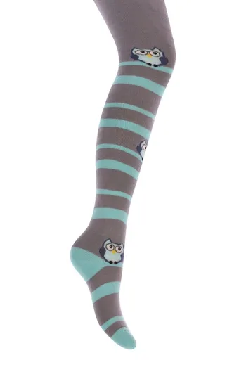 Детские колготки с рисунком DTe-002 Giulia (silver)