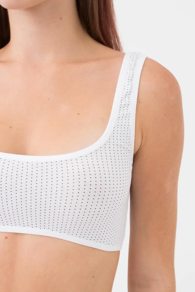 Хлопковый топ на широких бретелях Dreams 4102/60 Giulia (white dots)