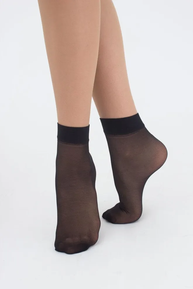 Женские носки Easy 20 den Giulia 2 пары (nero), черный