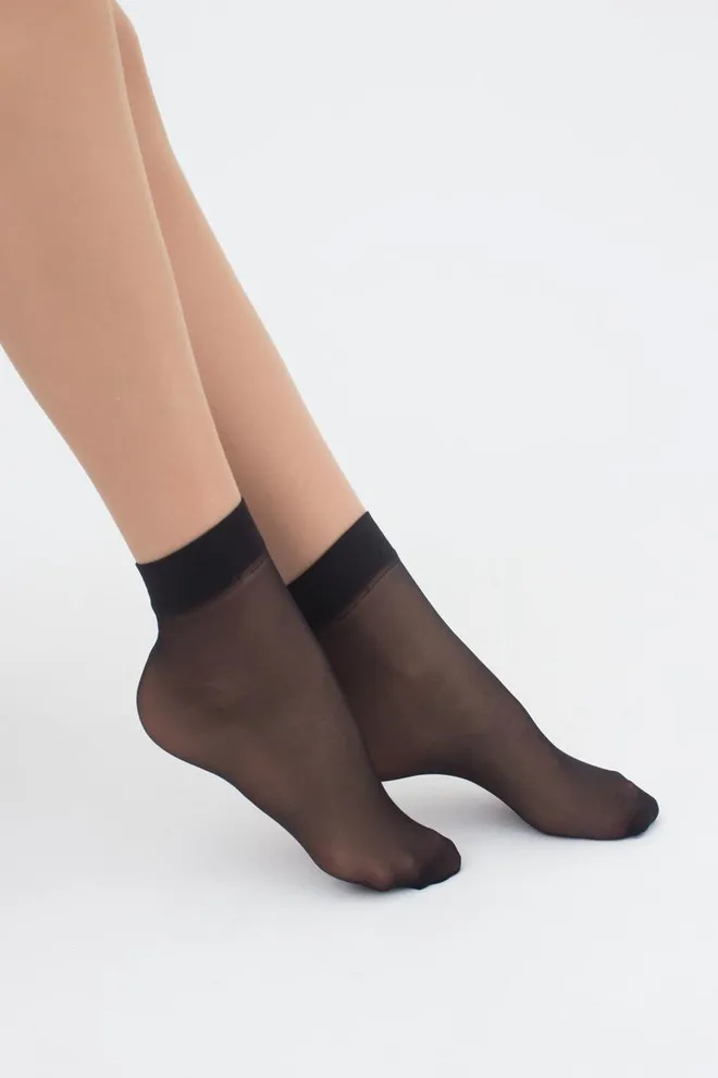 Женские носки Easy 20 den Giulia 2 пары (nero), черный