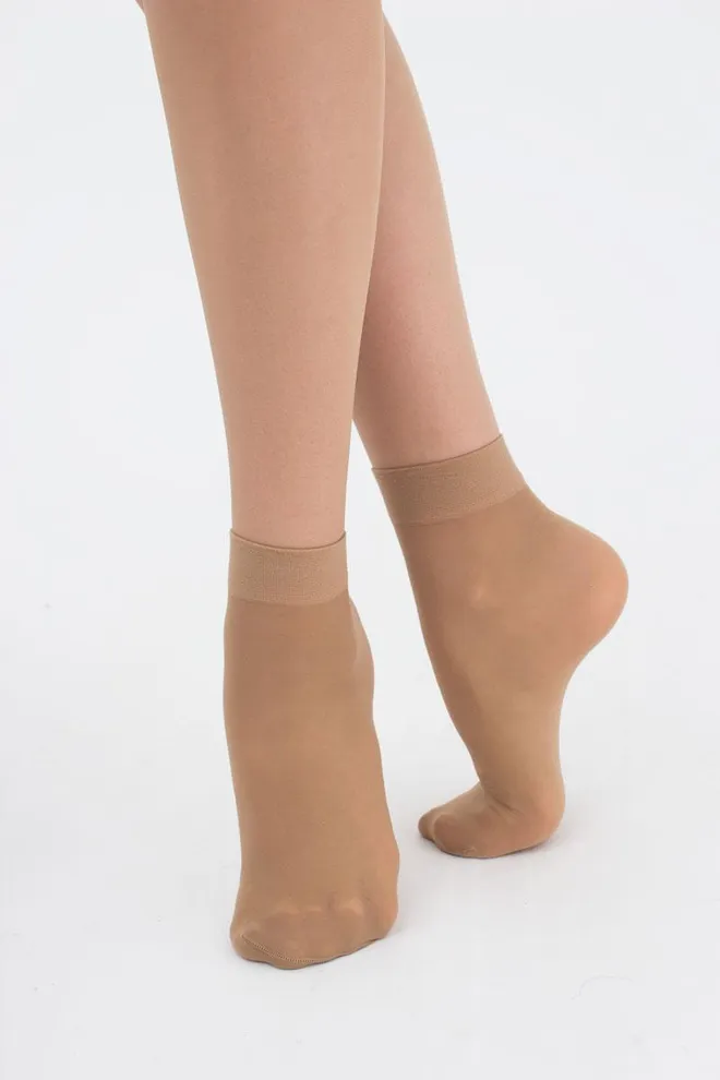 Женские носки Easy 40 den Giulia 2 пары (daino), бежевый