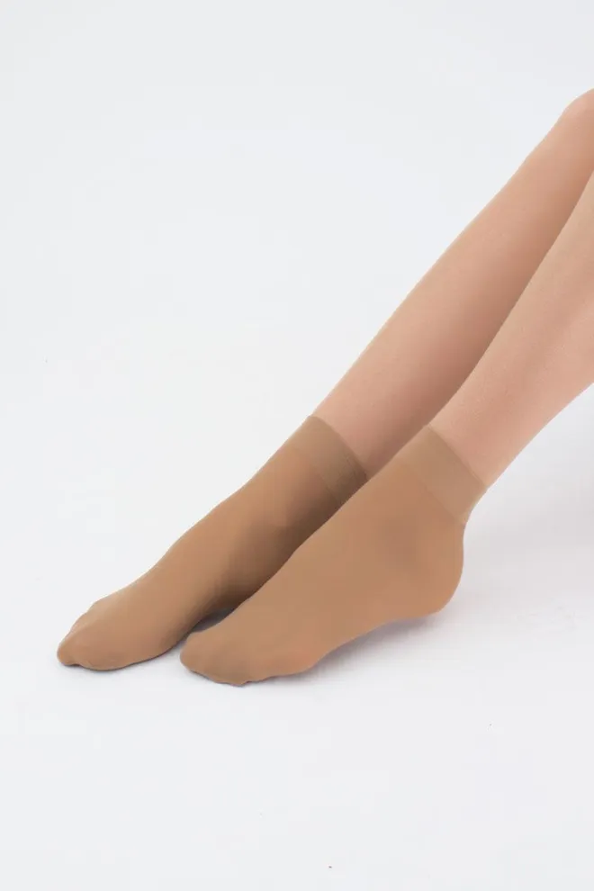 Женские носки Easy 40 den Giulia 2 пары (daino), бежевый