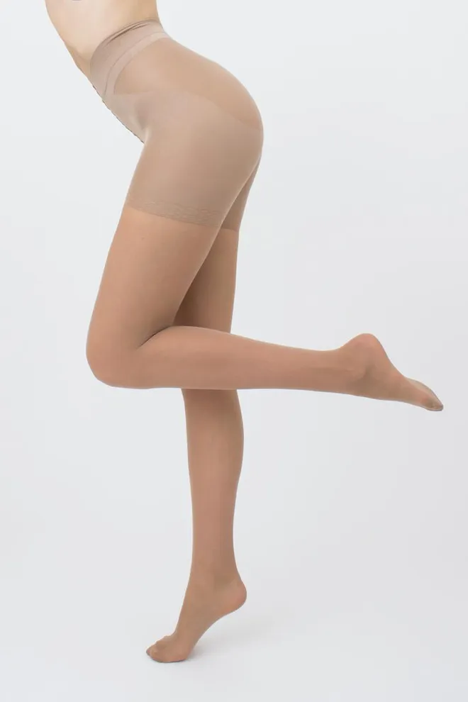 Классические утягивающие колготки Effect up 40 den Giulia (glace), бежевый