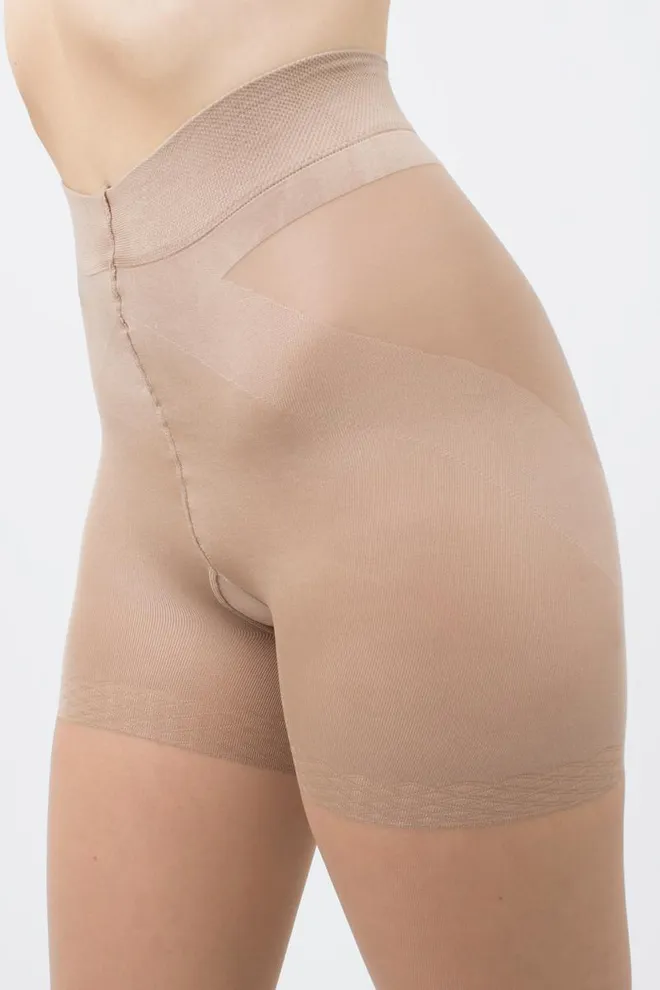 Классические утягивающие колготки Effect up 40 den Giulia (glace), бежевый