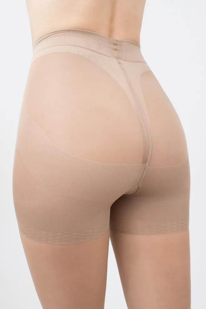 Классические утягивающие колготки Effect up 40 den Giulia (glace), бежевый