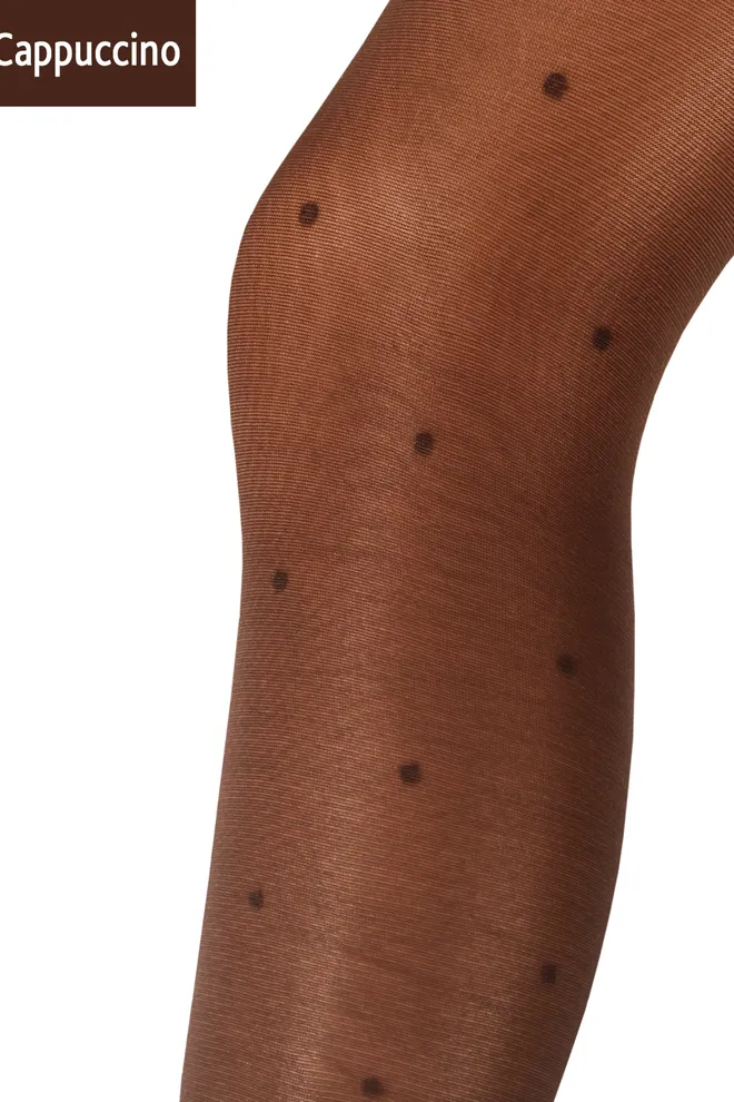 Колготки утягуючі в горох Effect up Amalia 40 den Giulia (cappuccino)