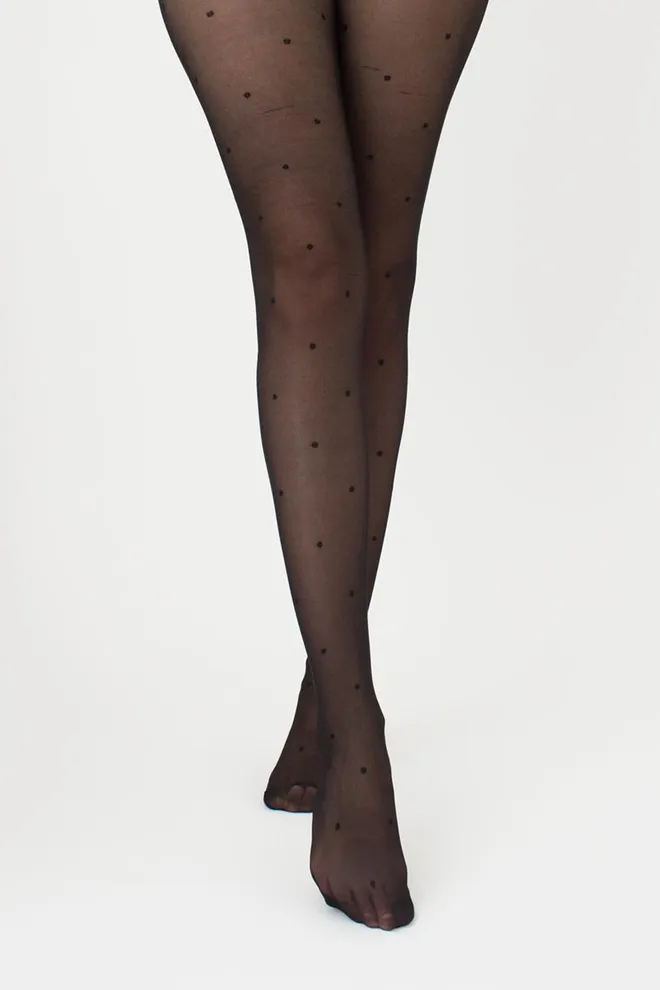 Колготки утягивающие в горох Effect up Amalia 40 den Giulia (nero)