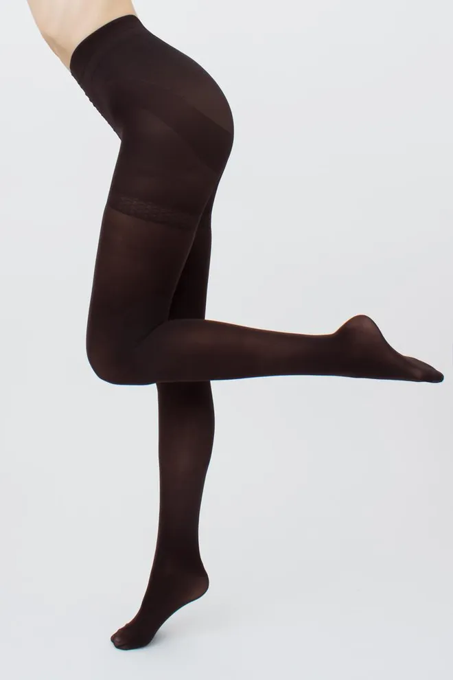 Классические утягивающие колготки Effect up micro 70 den Giulia (caffe), коричневый