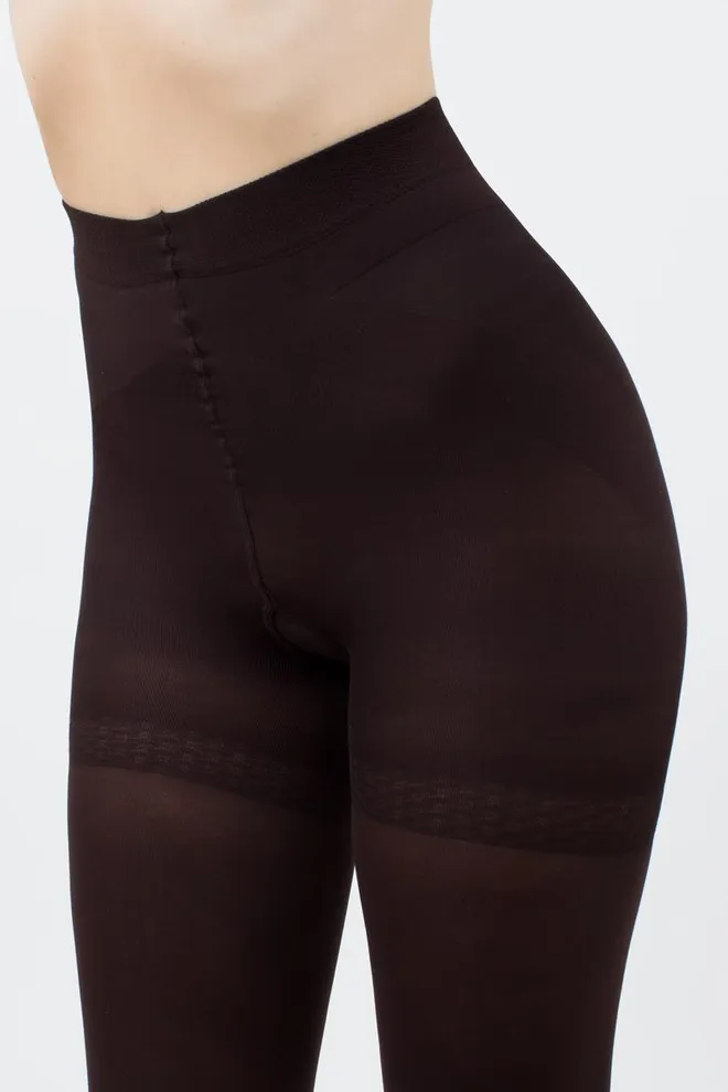 Классические утягивающие колготки Effect up micro 70 den Giulia (caffe), коричневый