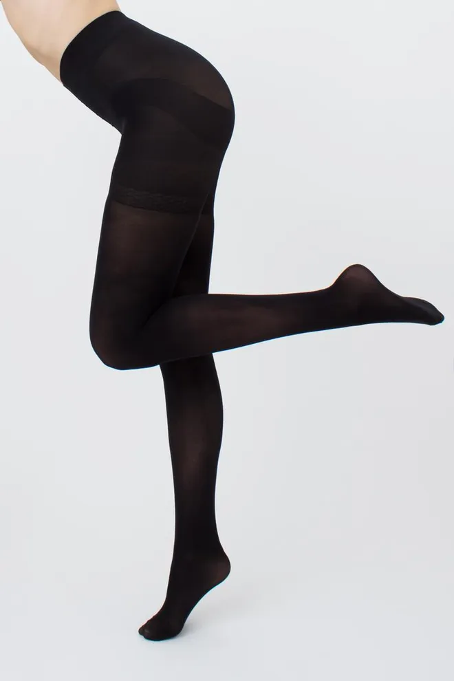 Классические утягивающие колготки Effect up micro 70 den Giulia (nero), черный