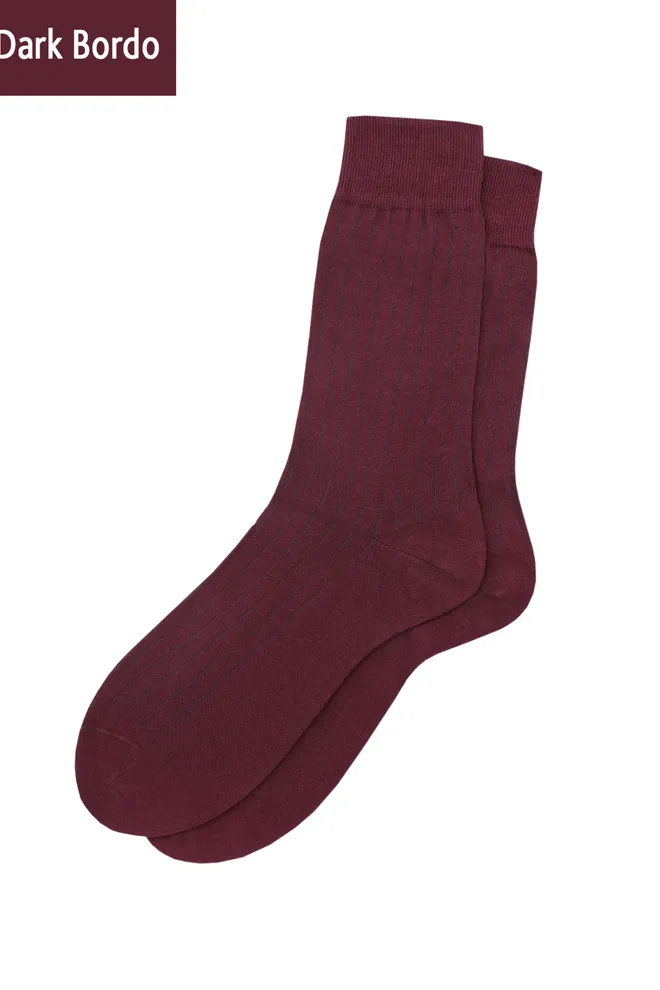 ELEGANT 102 Calzino Классические мужские носки TM GIULIA  (dark bordo)