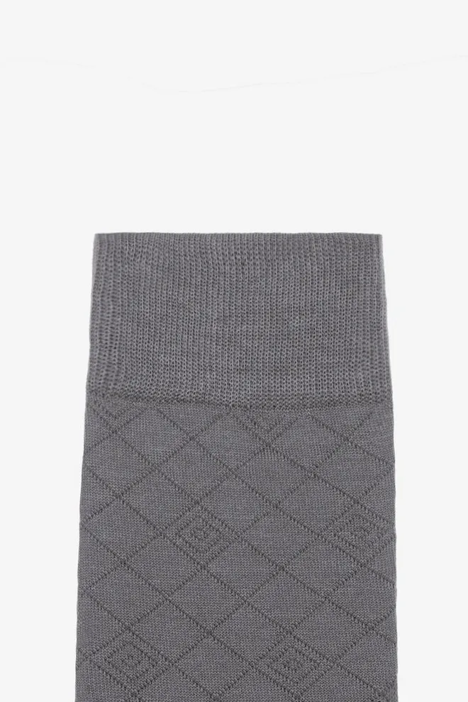 Шкарпетки чоловічі високі з малюнком Elegant 203 Giulia (grey)