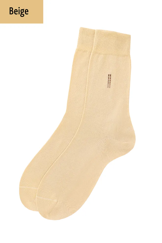 Шкарпетки чоловічі високі з малюнком Elegant 205 Giulia (beige)