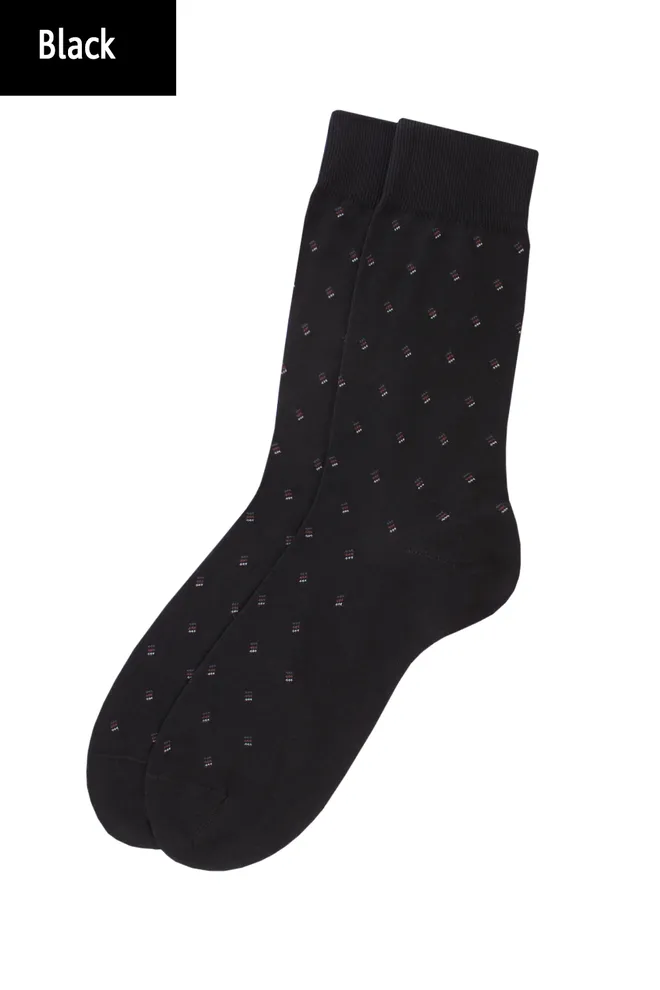 Носки мужские высокие с рисунком Elegant 301 Giulia (black)