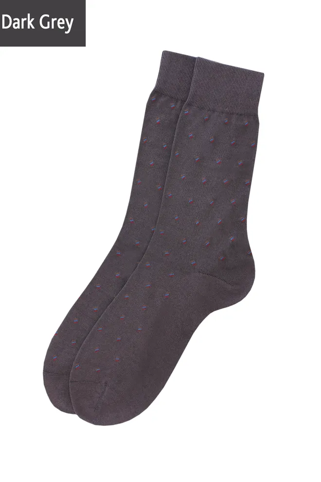 Шкарпетки чоловічі високі з малюнком Elegant 301 Giulia (dark grey)