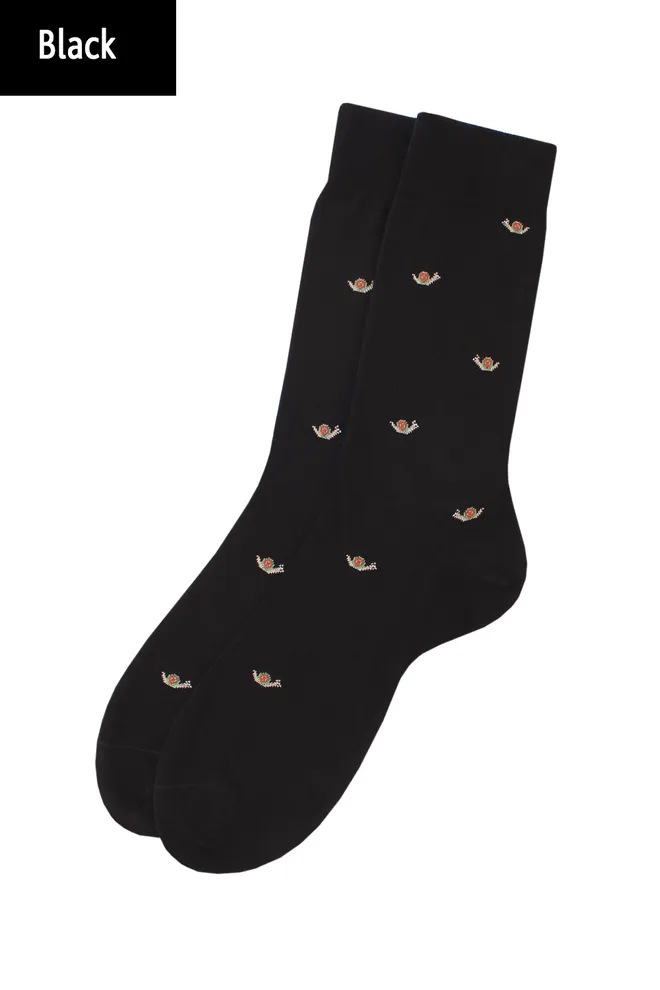 Шкарпетки чоловічі високі з малюнком Elegant 401 Giulia (black)