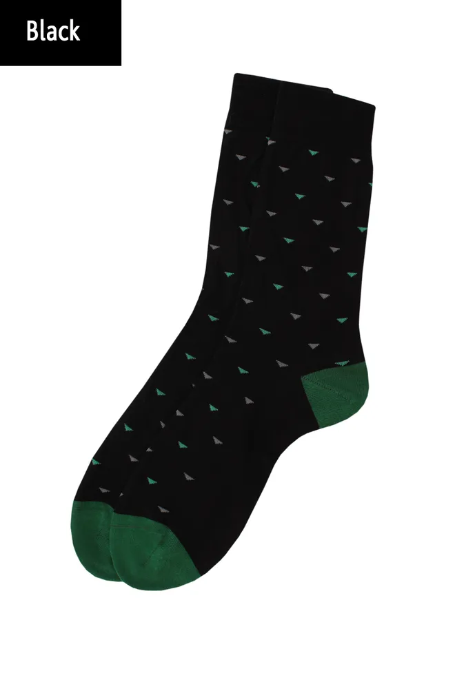 Носки мужские высокие с рисунком Elegant 404 Giulia (black)