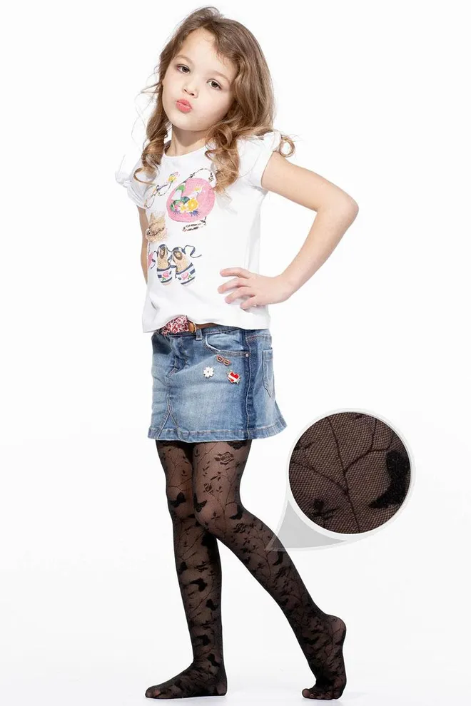 Детские колготки с бабочками Eliza 20 den model 5 Giulia (nero)