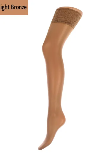Чулки на силиконовой резинке Emotion 20 den Giulia (light bronze)