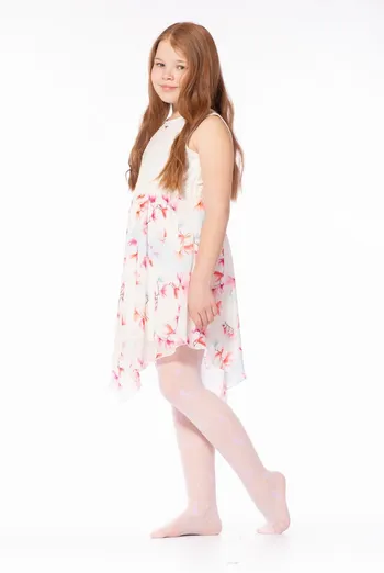 ERIN 20 model 2 Kолготки для девочек с рисунком TM Giulia  (bianco/violet)