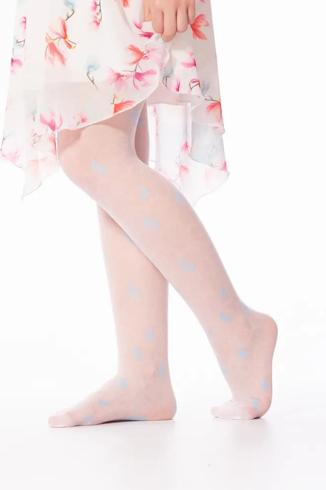 ERIN 20 model 2 Kолготки для девочек с рисунком TM Giulia  (bianco/blue)