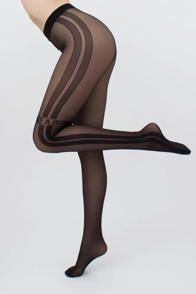 Колготки з написом Fashionista 40 den model 6 Giulia (nero)