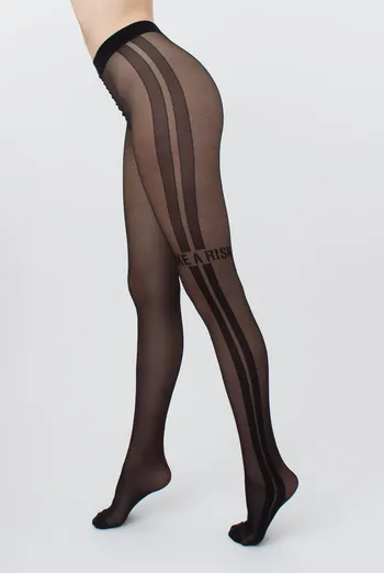 Колготки с надписью Fashionista 40 den model 6 Giulia (nero)