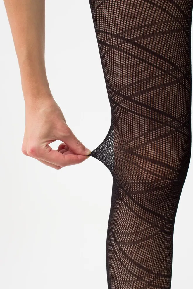 Колготки в сеточку с геометрическим рисунком Fashion Net 40 den model 4 Giulia (nero)