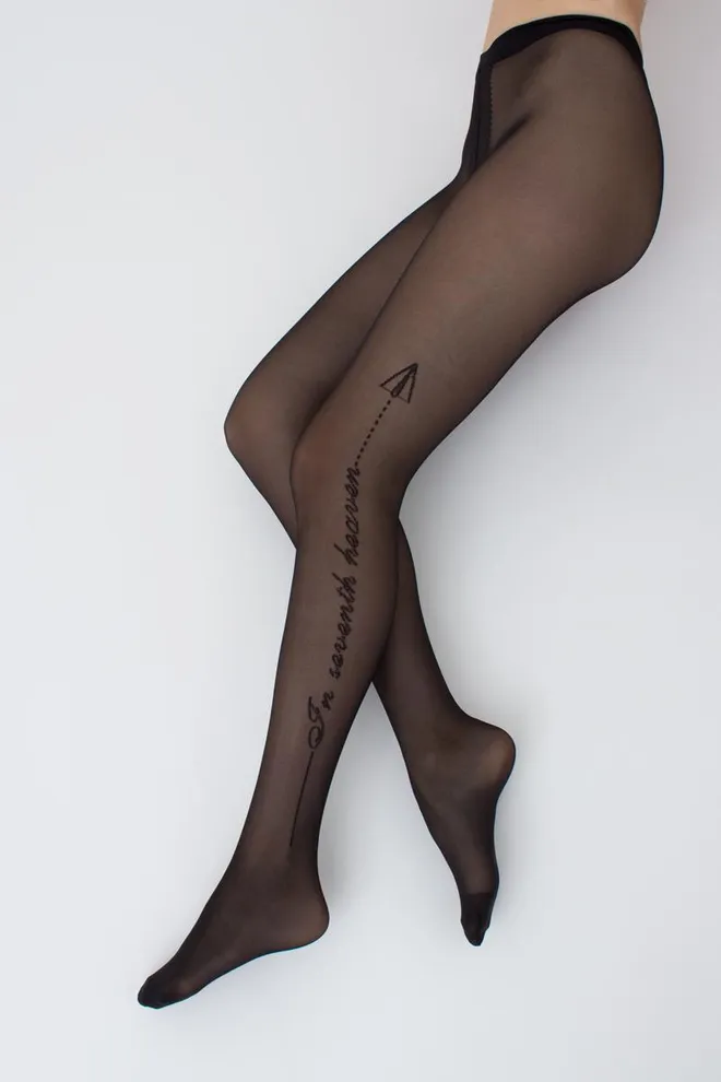 Колготки с надписью Flame 40 den model 2 Giulia (nero)